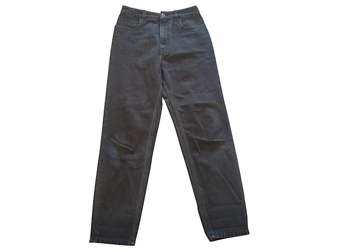 Prada Mom Fit Black Denim Jeans sz27 Cotton  ref.901998