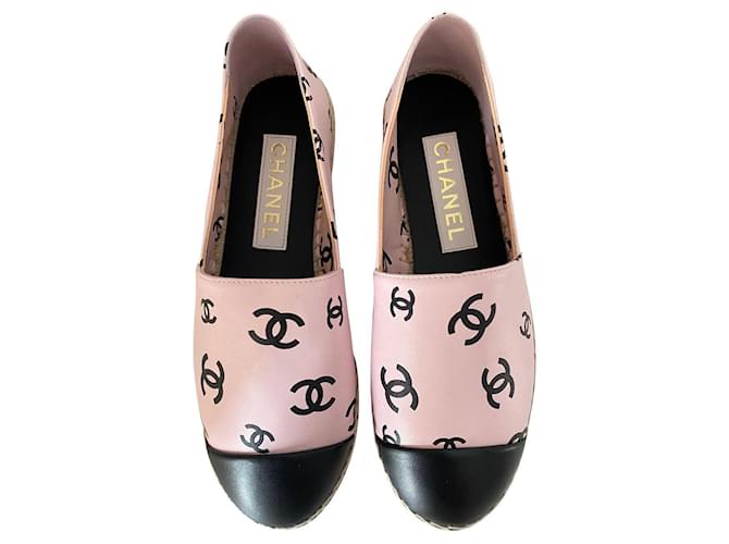 Chanel Espadrilles Pink Leather ref.902021 - Joli Closet