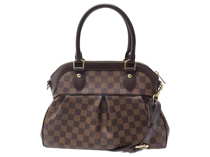 Louis Vuitton, Bags, Louis Vuitton Trevi Shoulder Bag Pm Brown Canvas  Damier Ebene