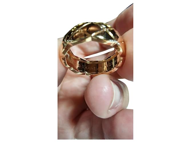 Coco Crush Chanel anillo de aplastamiento de coco Dorado Oro amarillo  ref.902244