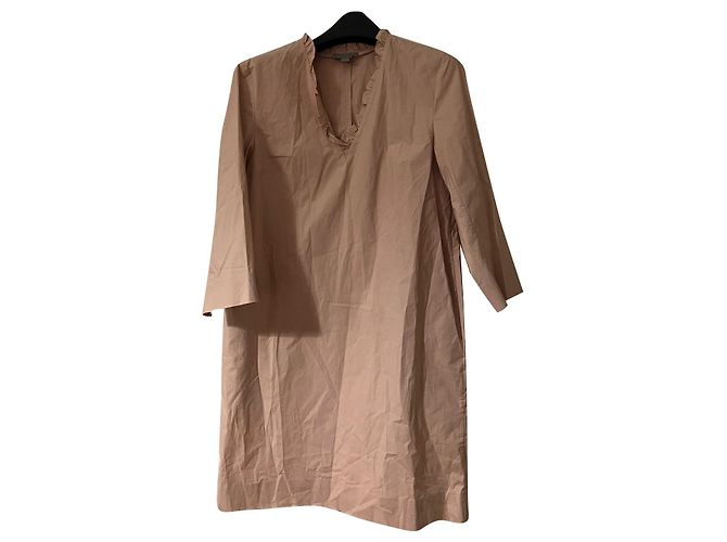 Vestido Cos de algodón rosa con volantes Talla 34