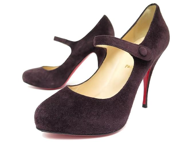 CHAUSSURES CHRISTIAN LOUBOUTIN 3091235 DECOCOLICO 120 SUEDE 39 SHOES BOITE Violet  ref.902349