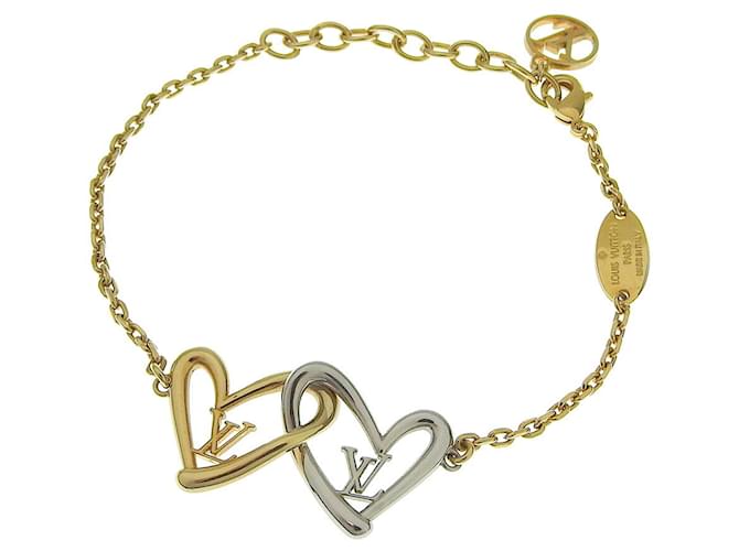 Louis Vuitton LV Bracelet Fall in Love Golden Metal ref.491142