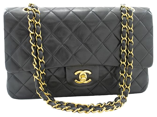Timeless Chanel Double flap Black Leather ref.902656 - Joli Closet