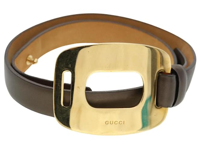 gucci Brown Leather  ref.902665