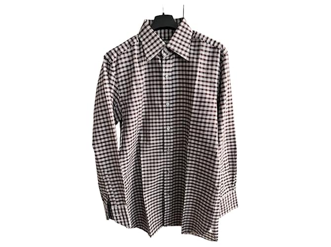 Tom Ford Light cotton gingham sartorial shirt Multiple colors  ref.903143