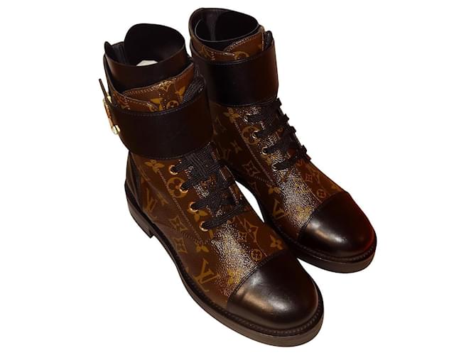 Louis Vuitton Wonderland Ranger Canvas Monogram Brown Ankle Boot