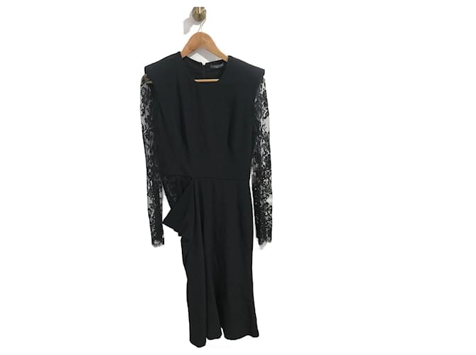 ALEXANDER MCQUEEN  Dresses T.International XL Synthetic Black  ref.903179
