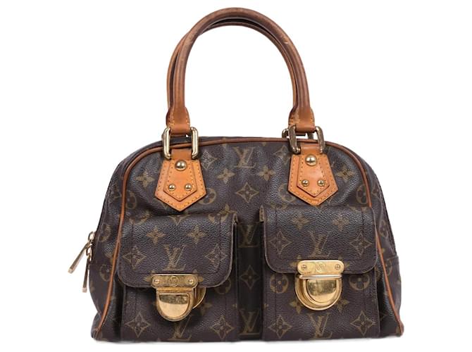 Manhattan LOUIS VUITTON  Handbags   Cloth Brown  ref.903209