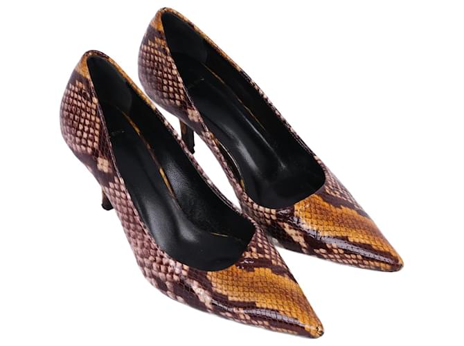 ANINE BING  Heels EU 37 Leather Brown  ref.903224