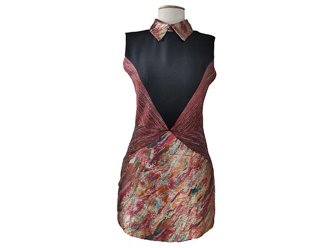 Autre Marque Sister Jane Kleid Mehrfarbig Polyester Größe L Mehrfarben