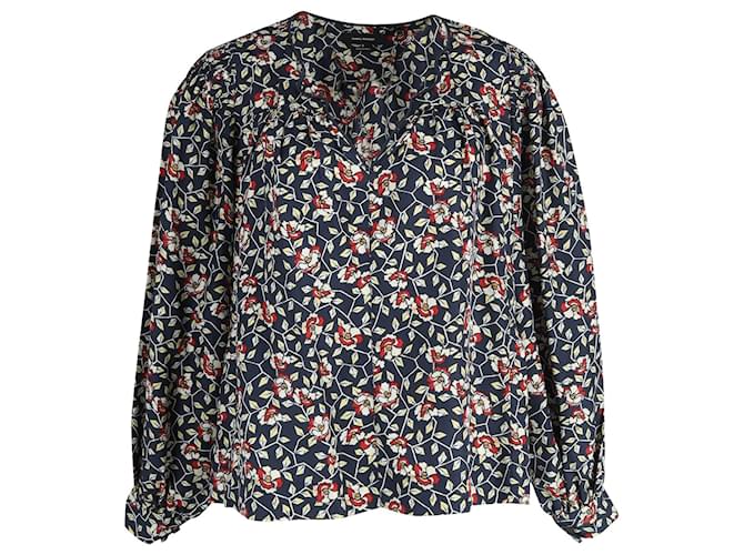 Isabel Marant Ryton Floral Blouse in Multicolor Silk  ref.903482