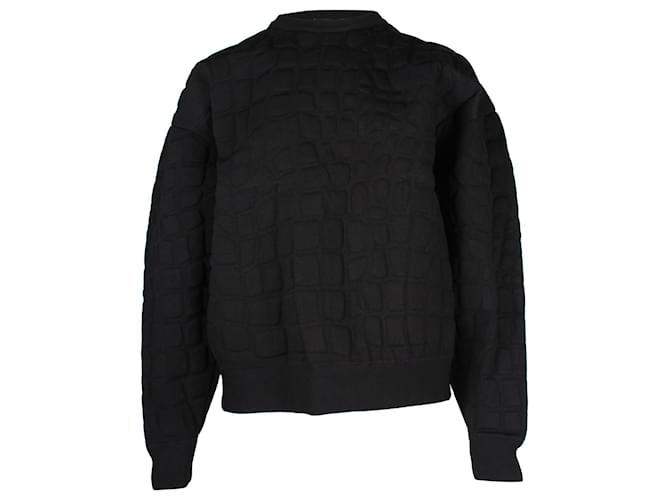 Alexander Wang x H&M 3Sweat D Crocodile Texturé en Viscose Noir Fibre de cellulose  ref.903495