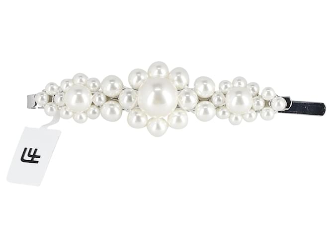 Simone Rocha Haarspange mit weißen Perlen  ref.903526