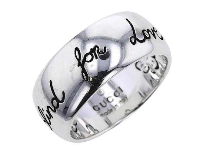 Gucci Blind for Love Ring 455248 J8400 0701 Silvery Silver