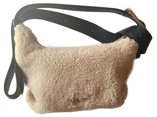 Zadig & Voltaire Cecilia Shearling Handtasche Beige Leder