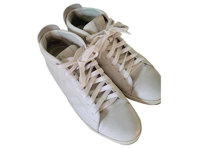 Louis Vuitton white leather