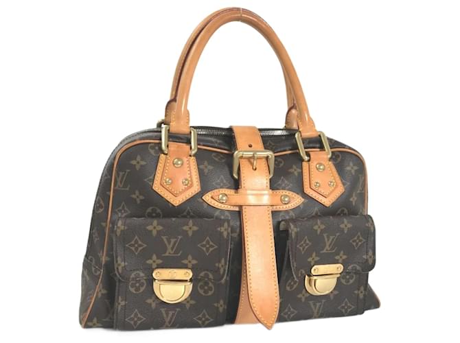 Louis Vuitton Monogram Manhattan GM Canvas Handtasche M40025 in ausgezeichnetem Zustand Braun Leinwand  ref.903873