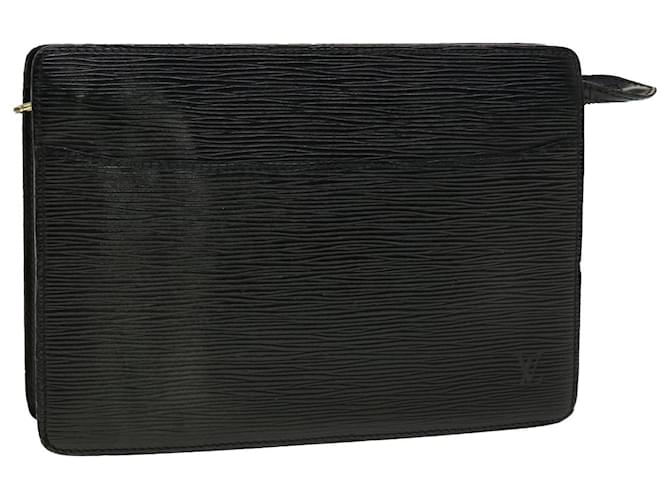 LOUIS VUITTON Epi Pochette Homme Clutch Bag Black M52522 LV Auth th3579 Leather  ref.903909