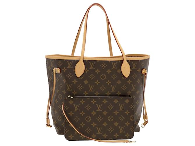 LOUIS VUITTON Monogramme Neverfull MM Tote Bag M40156 Auth LV 41152A Toile  ref.903965