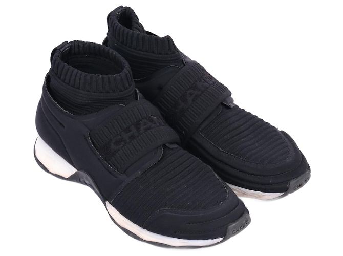 CHANEL  Sneakers EU 39 Tessuto Nero