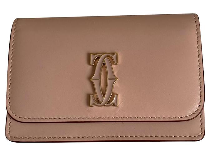 Cartier Purses, wallets, cases Pink Leather  ref.904021