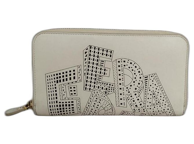 Salvatore Ferragamo Purses, wallets, cases Cream
