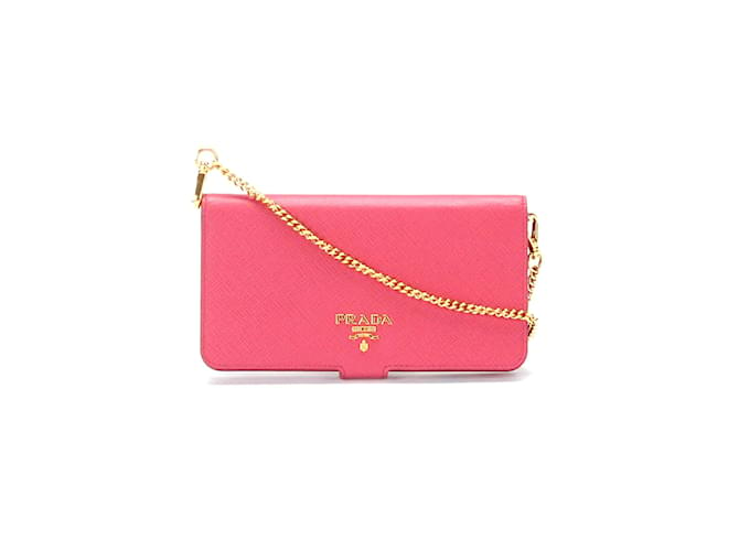 Prada Pink Monochrome Wristlet Wallet