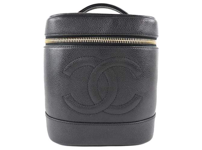 Chanel Vanity Black Leather  ref.904564
