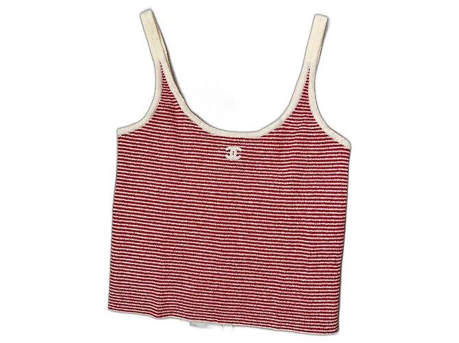 Chanel Runway Rotes Tanktop 23C