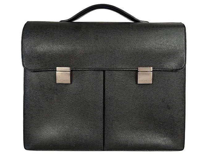 Louis Vuitton Unisex-Handtasche aus schwarzem Leder