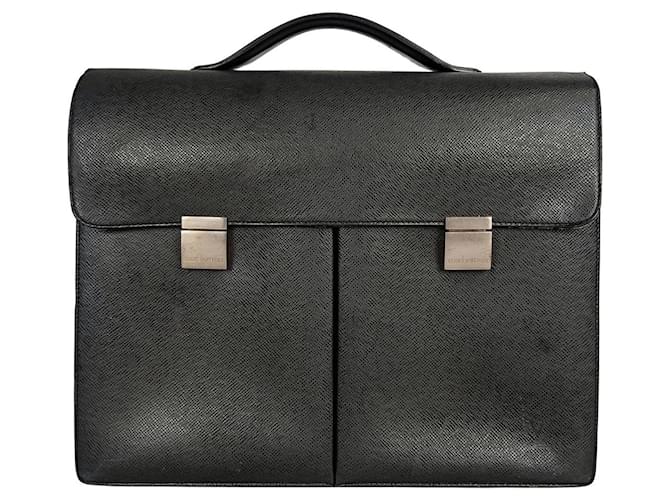 Louis Vuitton Sac à main unisexe en cuir noir  ref.905531