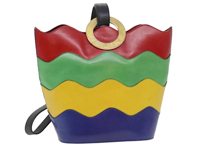 Céline CELINE Shoulder Bag Leather Multicolor Auth 40961 Multiple colors  ref.905593