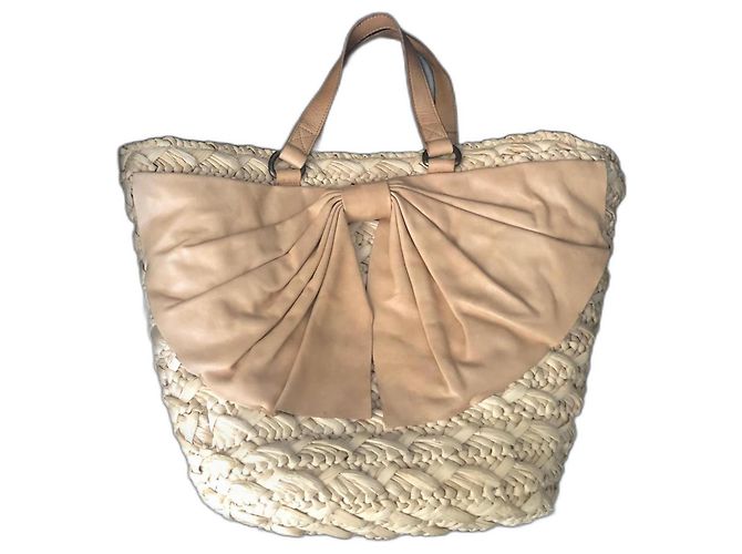 Red Valentino Strohtasche Beige