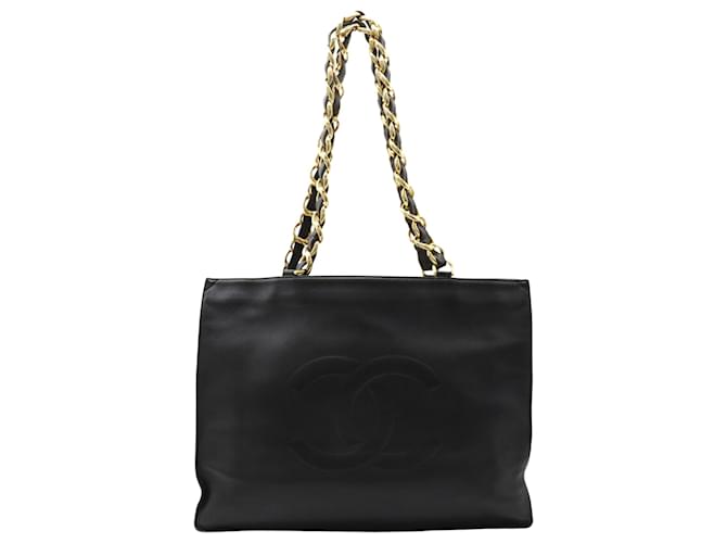 Timeless Chanel Jumbo Preto Couro  ref.905714