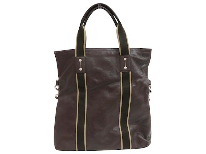 Coach Foldover Brown Leather  ref.905876