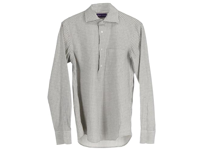 Ralph Lauren Purple Label Buttoned Checked Shirt in Multicolor Cotton Multiple colors  ref.906421