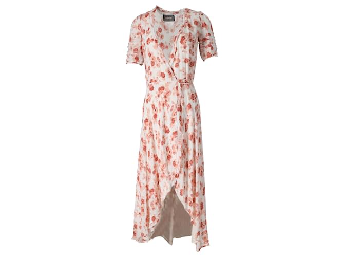Reformation Lottie Wrap Dress in Floral Print Silk  ref.906428