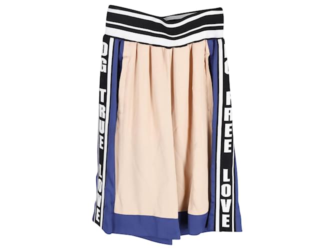 Dolce & Gabbana Dolce und Gabbana DG True Love Shorts aus mehrfarbiger Baumwolle Blau  ref.906431