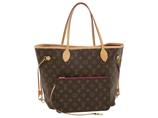 LOUIS VUITTON Monogramme Neverfull MM Tote Bag M40156 Auth LV 41153A Toile  ref.906535