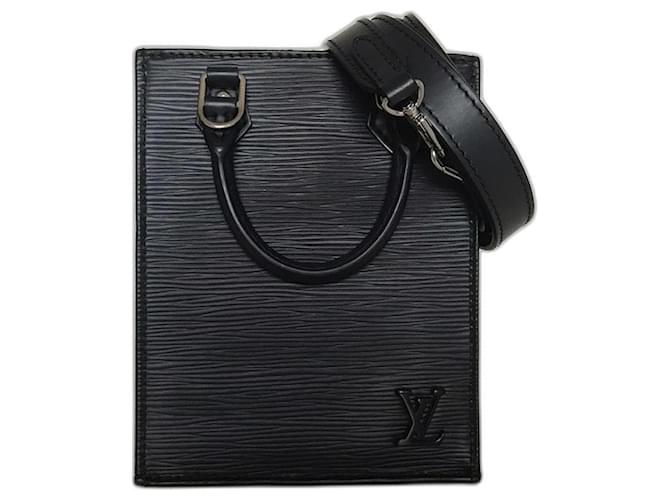 Louis Vuitton Flat bag XS Black Leather  ref.907179
