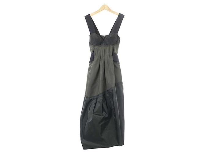 Prada Army Dress Khaki Silk Polyester  ref.907182