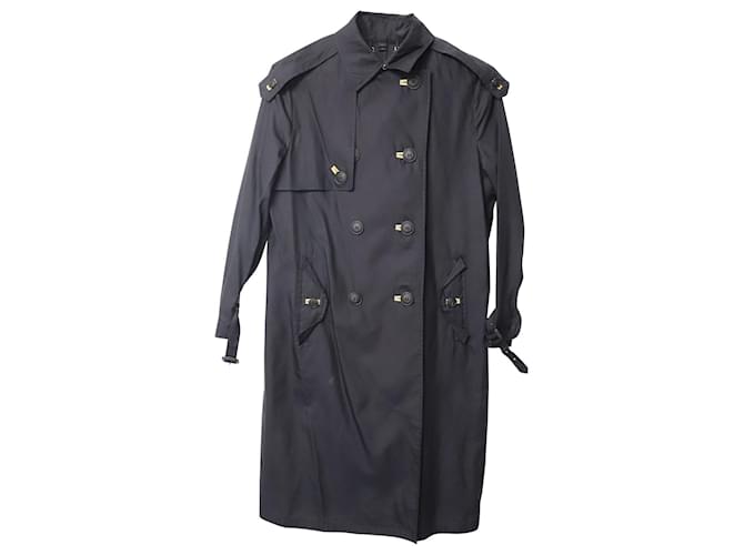 Burberry Trench Coat in Black Polyamide Nylon  ref.908167