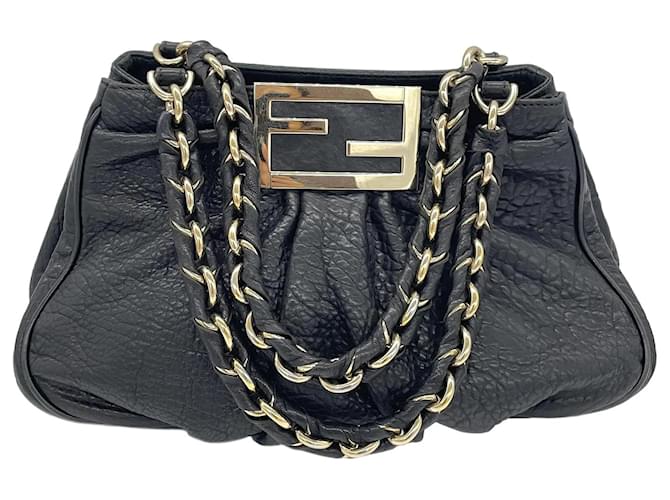 Fendi Borsa Mia in pelle Nero  ref.908255