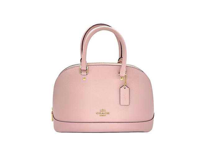 Coach Mini Sierra Leather Handbag Leather Handbag in Excellent condition Pink  ref.908276