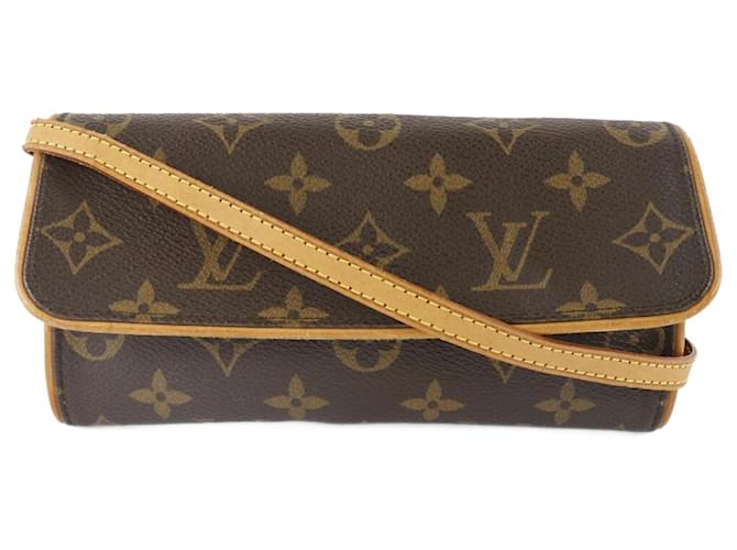 Louis Vuitton pochette twin GM shoulder bag waist pouch monogram clutc in  2023