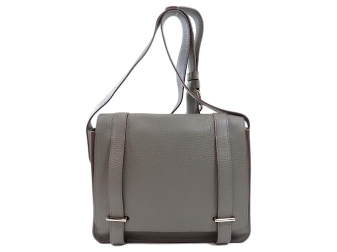 Hermes Bolide Womens Shoulder Bags, Grey, 25cm