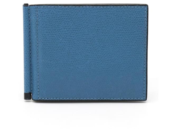 Valextra Simple Grip Blue Leather  ref.908441