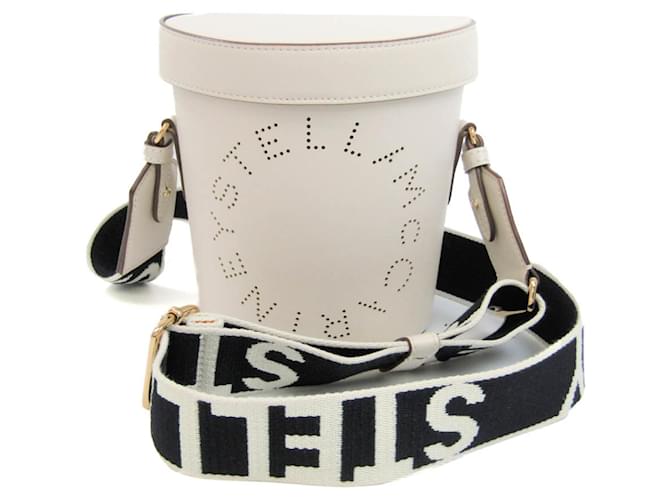 Stella Mc Cartney Stella McCartney Bucket White Leather  ref.908599