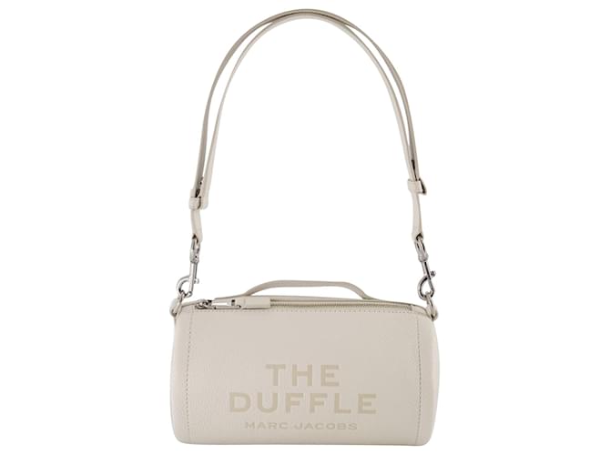 Duffle Bag - Marc Jacobs - Leather - Silver Beige  ref.908949